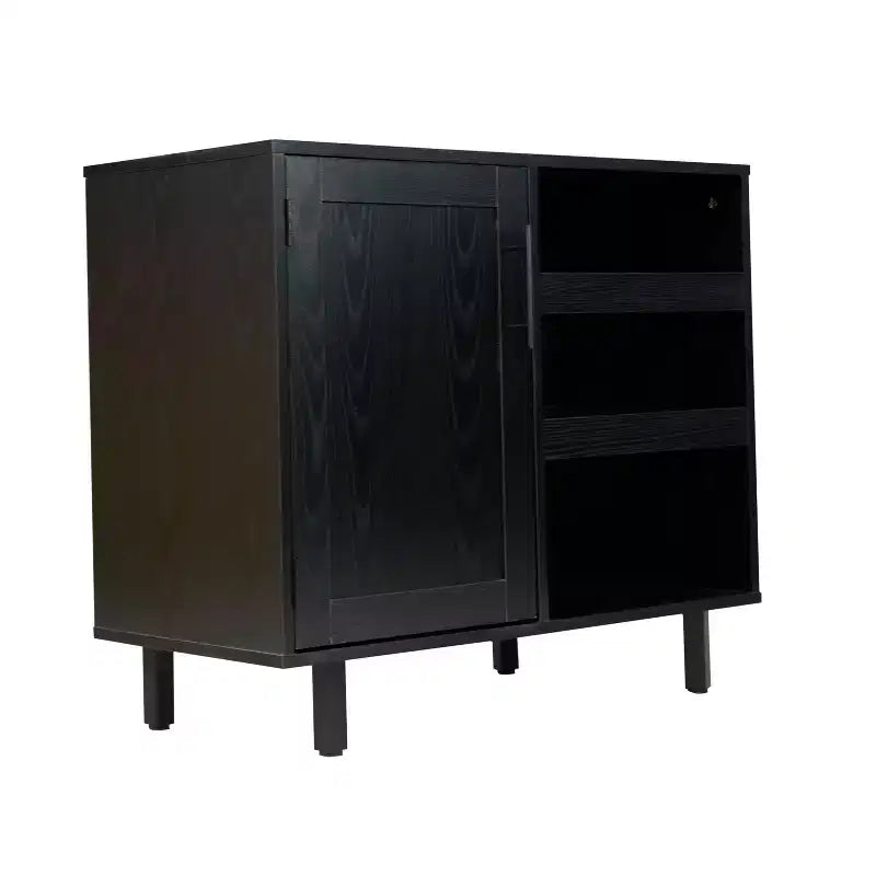 Mobile Bar Classico con anta stile Shaker e porta bottiglie