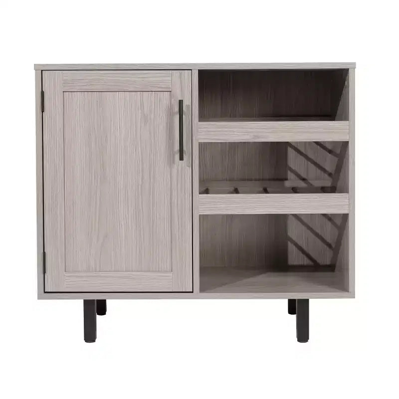 Mobile Bar Classico con anta stile Shaker e porta bottiglie