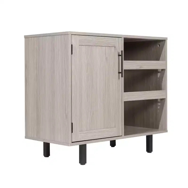 Mobile Bar Classico con anta stile Shaker e porta bottiglie