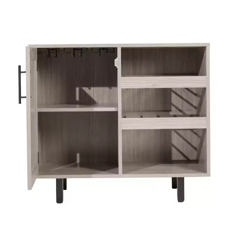Mobile Bar Classico con anta stile Shaker e porta bottiglie