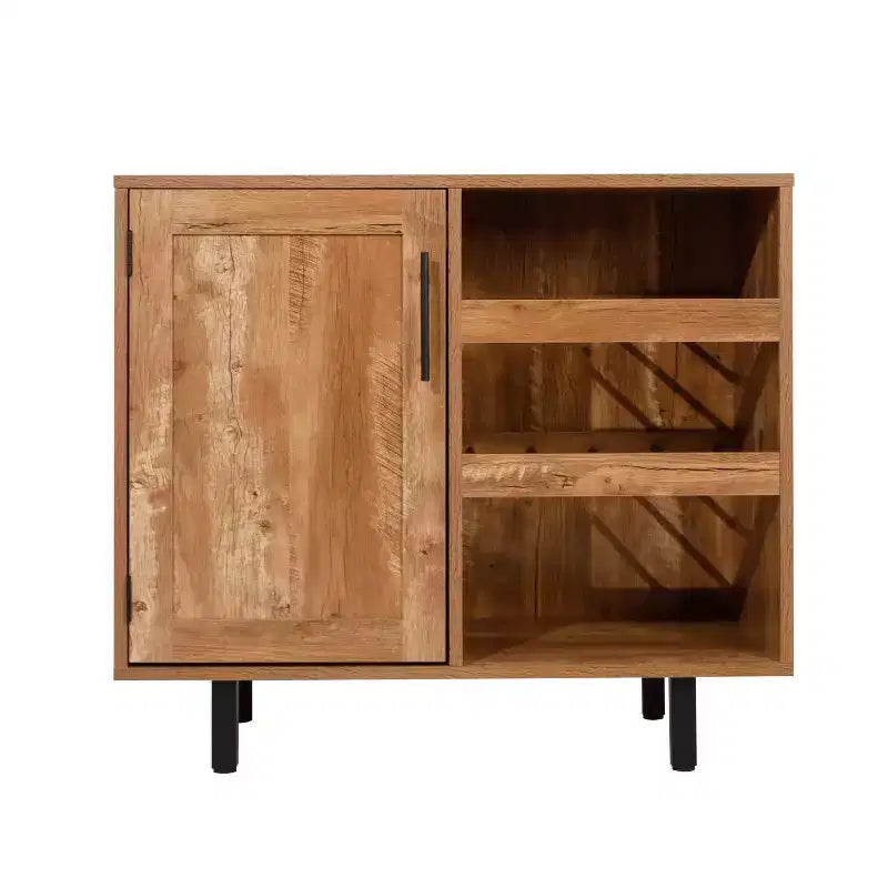 Mobile Bar Classico con anta stile Shaker e porta bottiglie