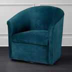 Poltrona decorativa girevole con seduta imbottita