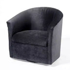 Poltrona decorativa girevole con seduta imbottita