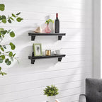 Zwevende wandplanken met opstaande rand