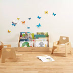 Bibliothèque en bois pour tout-petits, présentoir frontal