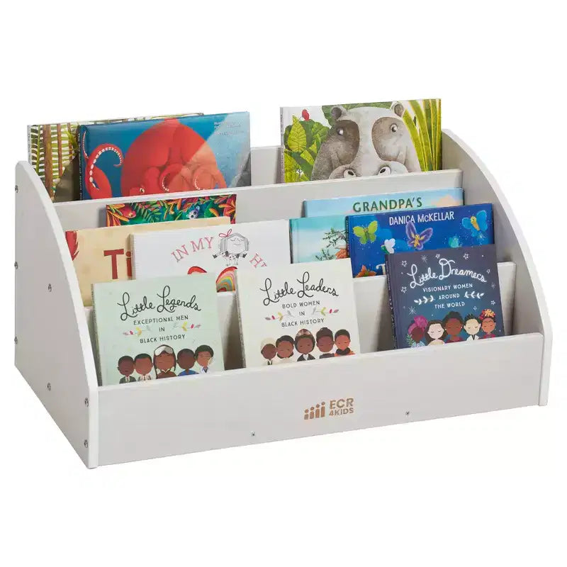 Libreria per Bambini in Legno con Frontale a Vista