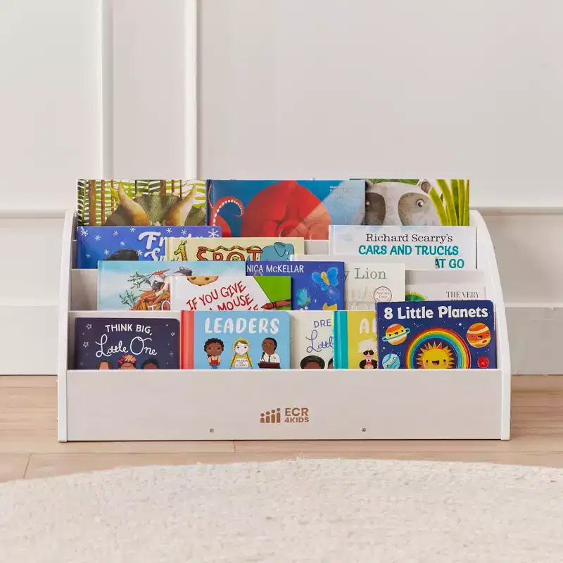 Libreria per Bambini in Legno con Frontale a Vista