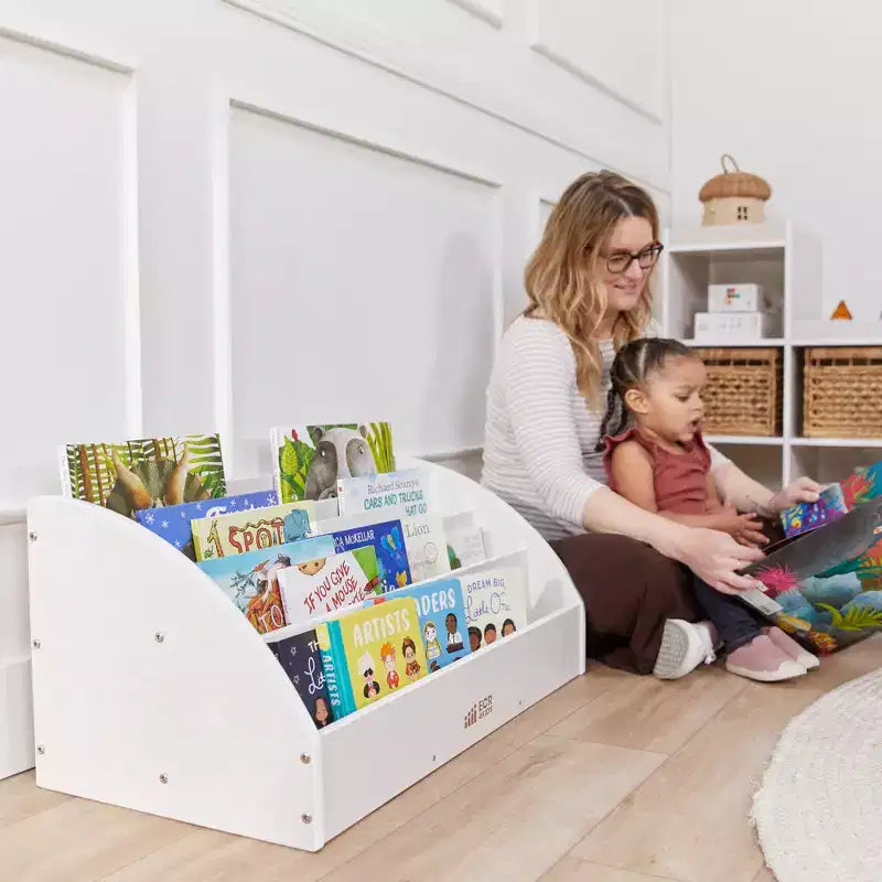 Libreria per Bambini in Legno con Frontale a Vista