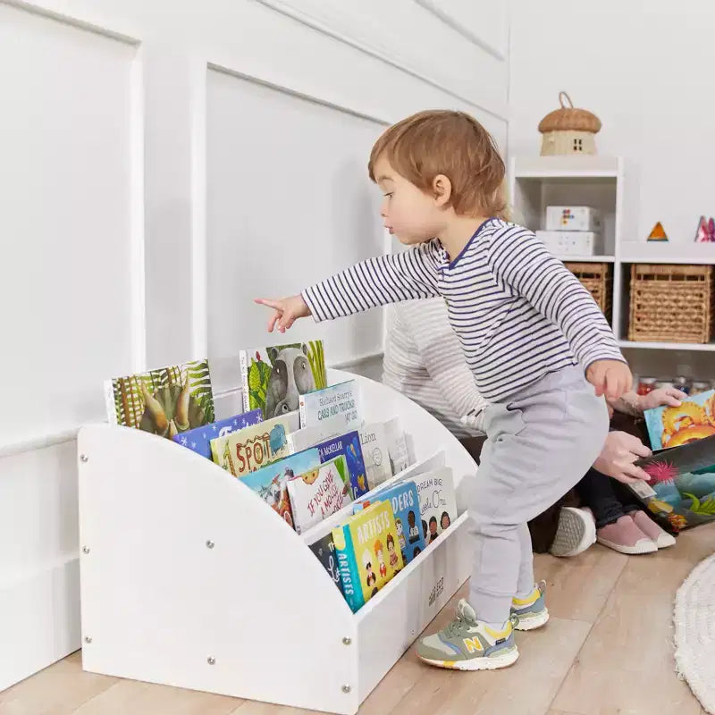 Libreria per Bambini in Legno con Frontale a Vista