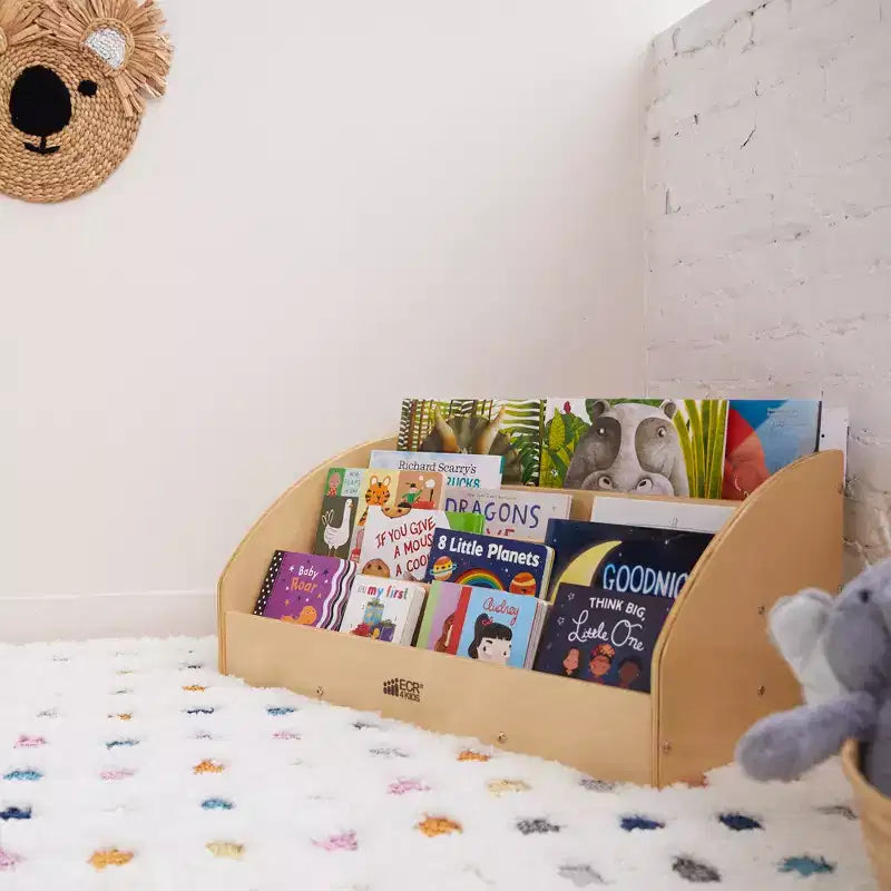 Libreria per Bambini in Legno con Frontale a Vista
