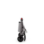 Carrello spesa pieghevole a 2 ruote con borsa in tweed