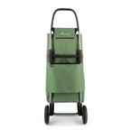 Carrello spesa pieghevole a 2 ruote con borsa in tweed