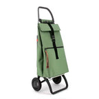Carrello spesa pieghevole a 2 ruote con borsa in tweed