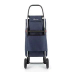 Carrello spesa pieghevole a 2 ruote con borsa in tweed