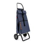 Carrello spesa pieghevole a 2 ruote con borsa in tweed