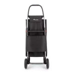Carrello spesa pieghevole a 2 ruote con borsa in tweed