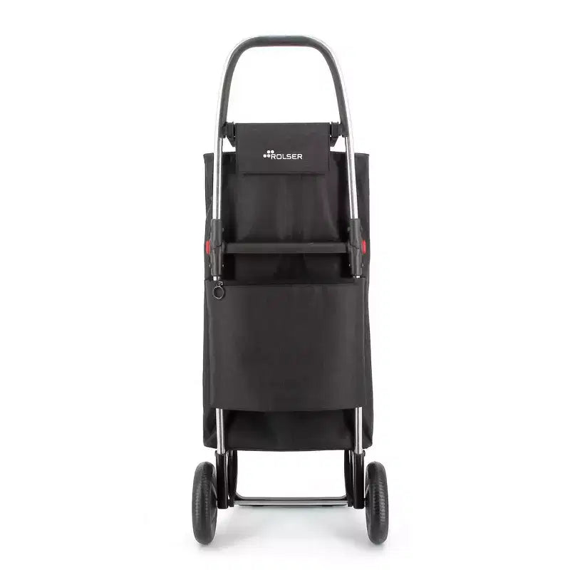 Carrello spesa pieghevole a 2 ruote con borsa in tweed