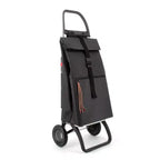 Carrello spesa pieghevole a 2 ruote con borsa in tweed