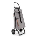 Carrello spesa pieghevole a 2 ruote con borsa in tweed
