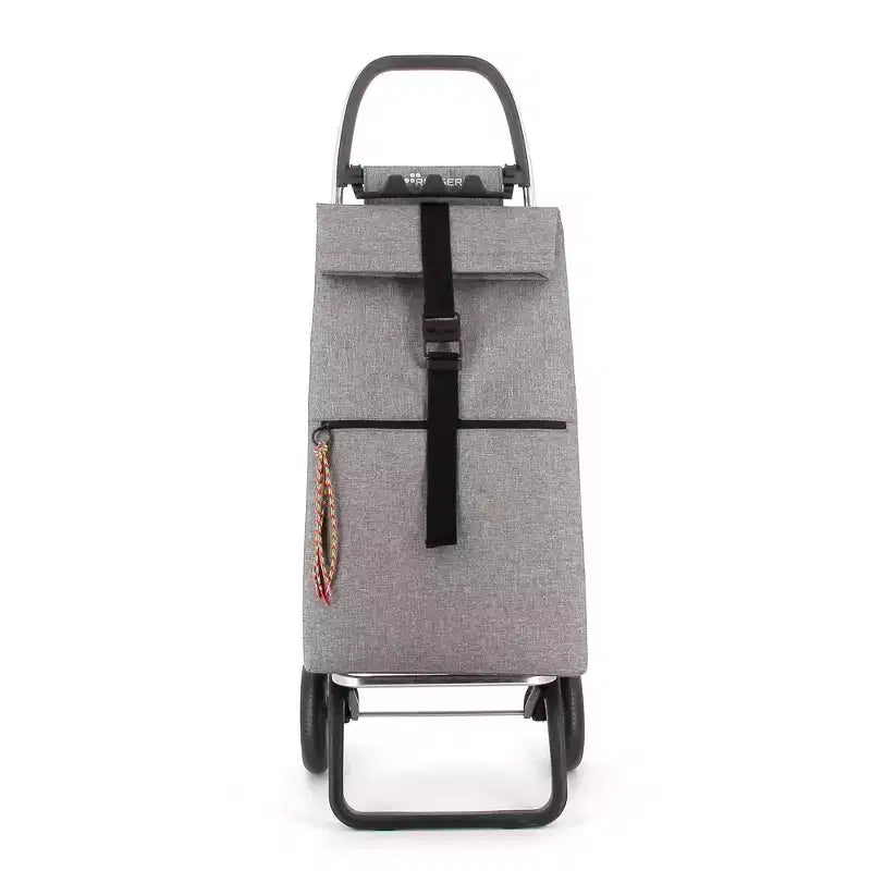 Carrello spesa pieghevole a 2 ruote con borsa in tweed