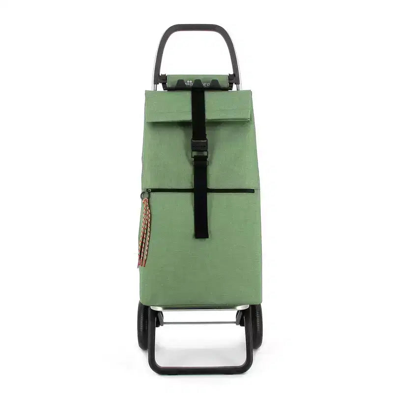 Carrello spesa pieghevole a 2 ruote con borsa in tweed
